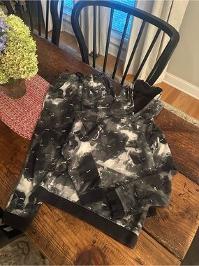 Nike Black & Gray Tie-Dye Hoodie and Sweatpants Set